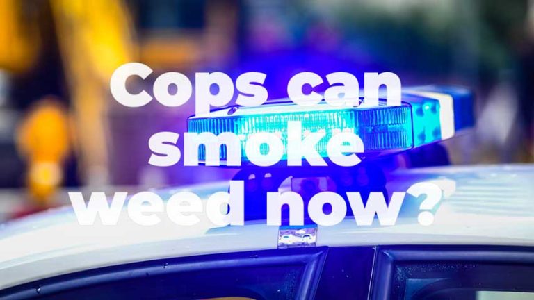 New Jersey police officers are now permitted to smoke marijuana
