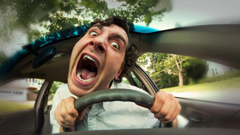 A generic picture depicting road rage.
