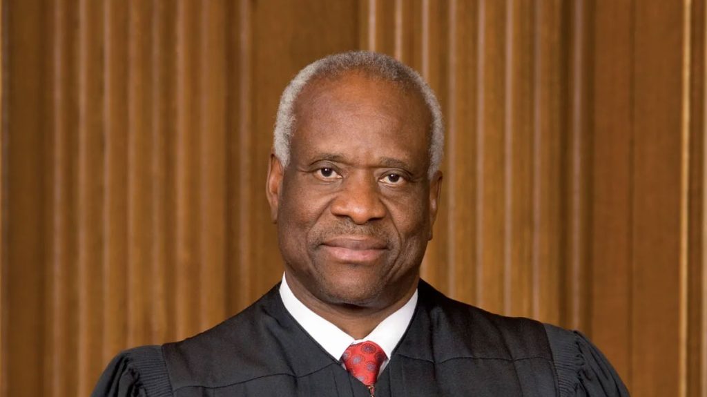 An image of US Supreme Court Justice Clarence Thomas