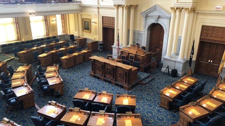The NJ State Assembly chambers.