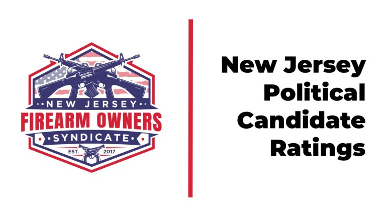 NJFOS logo and text that says 'New Jersey Political Candidate Ratings'