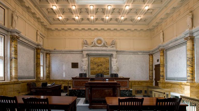 Courtroom two of the Ninth Circuit Court of Appeals