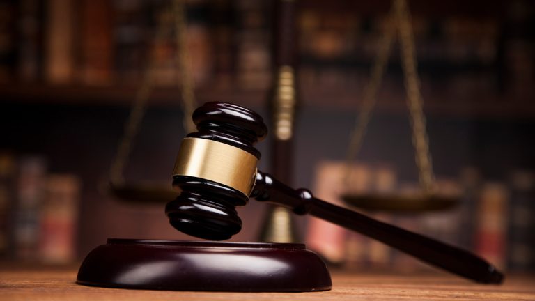 A gavel and the scales of justice