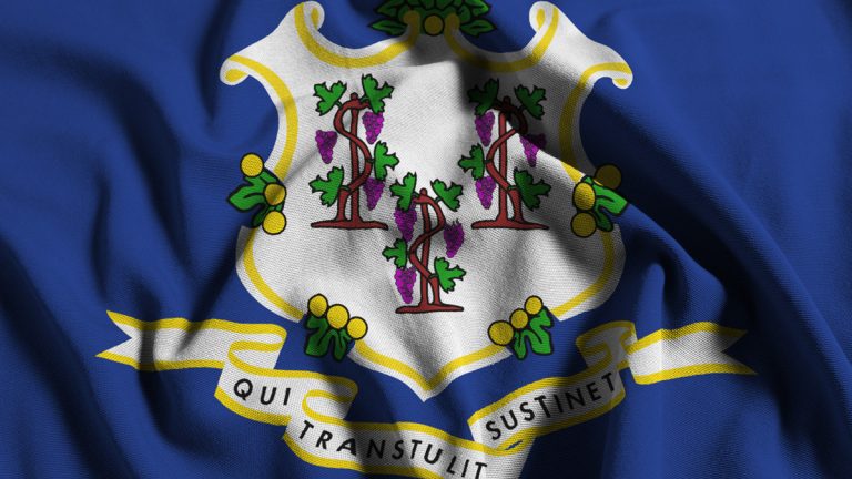 The flag of the state of Connecticut