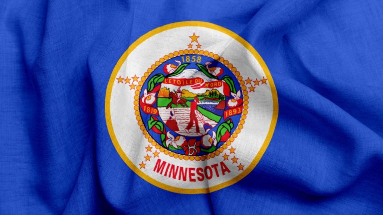 The flag of Minnesota