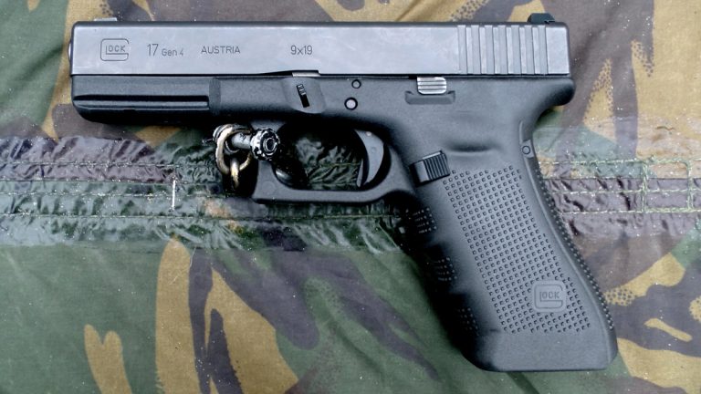 A Glock 17 handgun