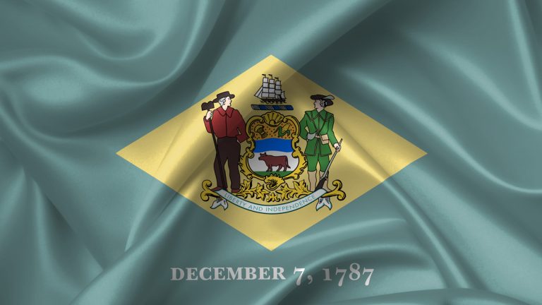 The flag of Delaware