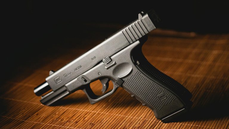 A Glock handgun