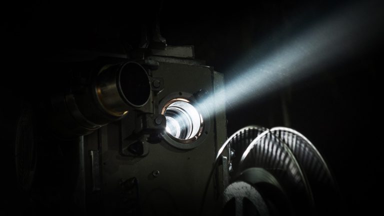 A projector projecting