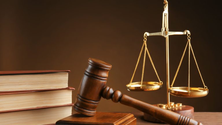 A gavel and scales of justice