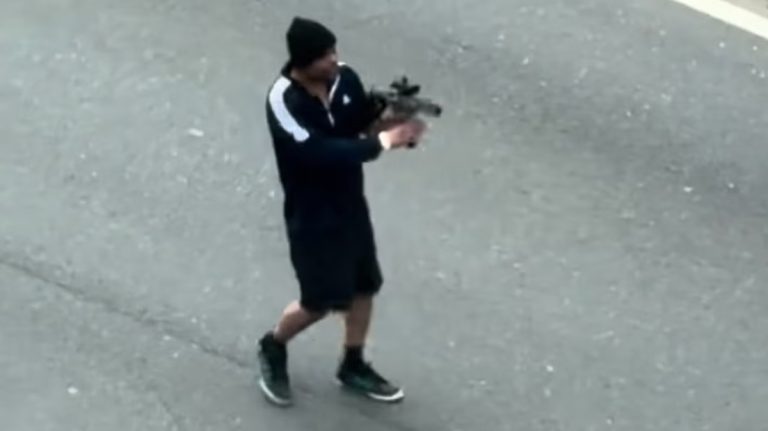 Shooter on Memorial Drive in Cambridge, Massachusetts