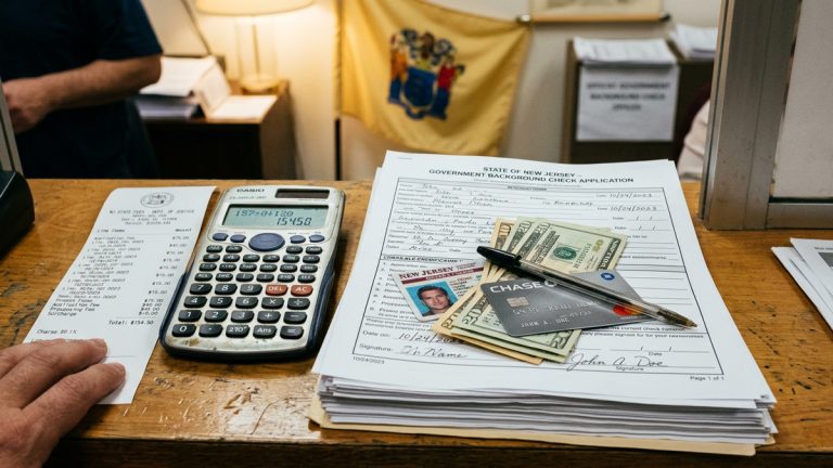 New Jersey firearms forms and fees