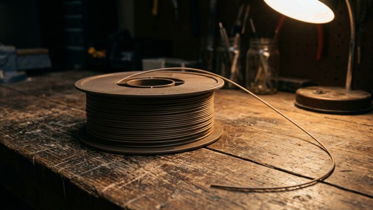 A spool of 3D printer filament