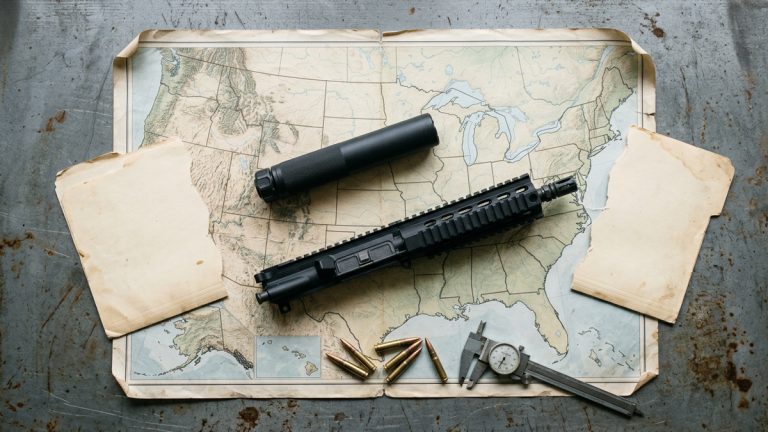 A suppressor and a short barrel upper receiver
