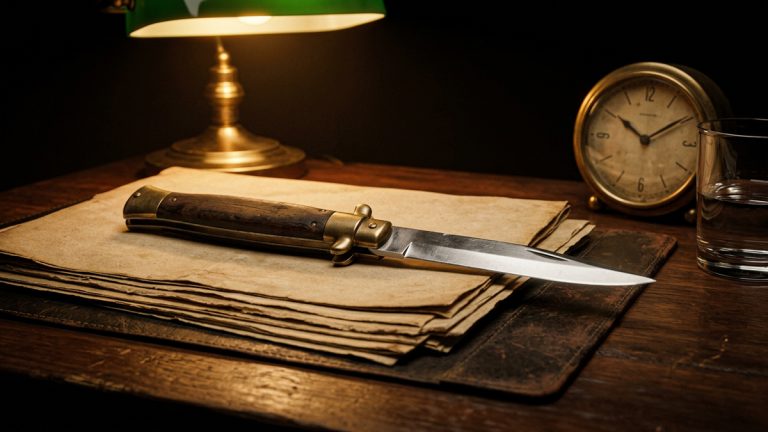 A switchblade knife