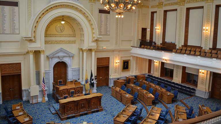 The chambers of the New Jersey State Assembly, where the vote on many anti-gun bills took place this week.